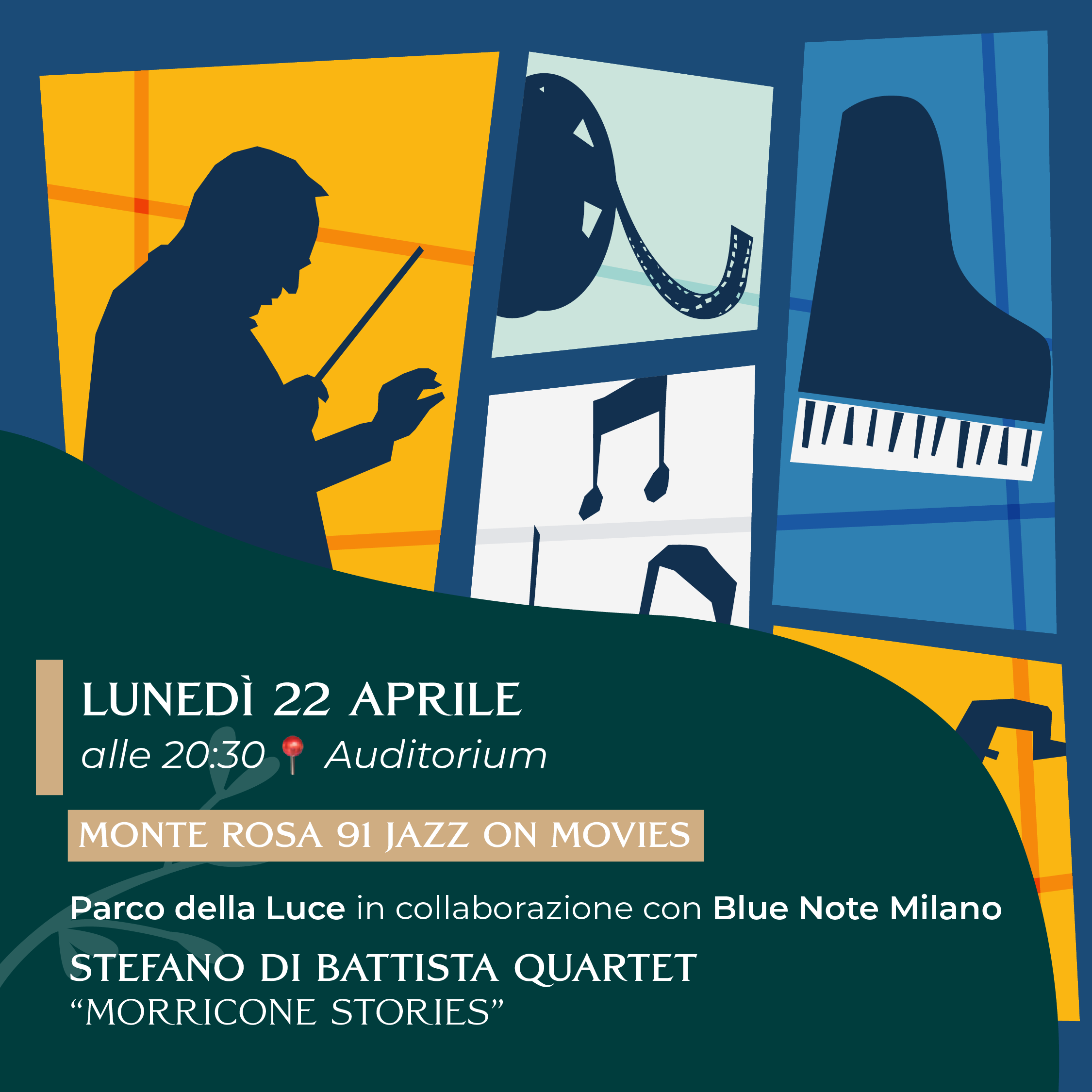 MONTE ROSA 91 JAZZ ON MOVIES: Stefano di Battista Quartet “Morricone Stories” 22/04/2024 20.30