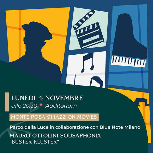 MONTE ROSA 91 JAZZ ON MOVIES: Mauro Ottolini & Sousaphonix “Buster Keaton Film Project” – JAZZMI 2024 04/11/2024 20.30