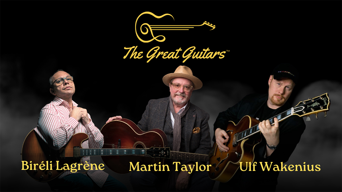 The Great Guitars: Bireli Lagrene – Martin Taylor – Ulf Wakenius 05/02/2025 20.30