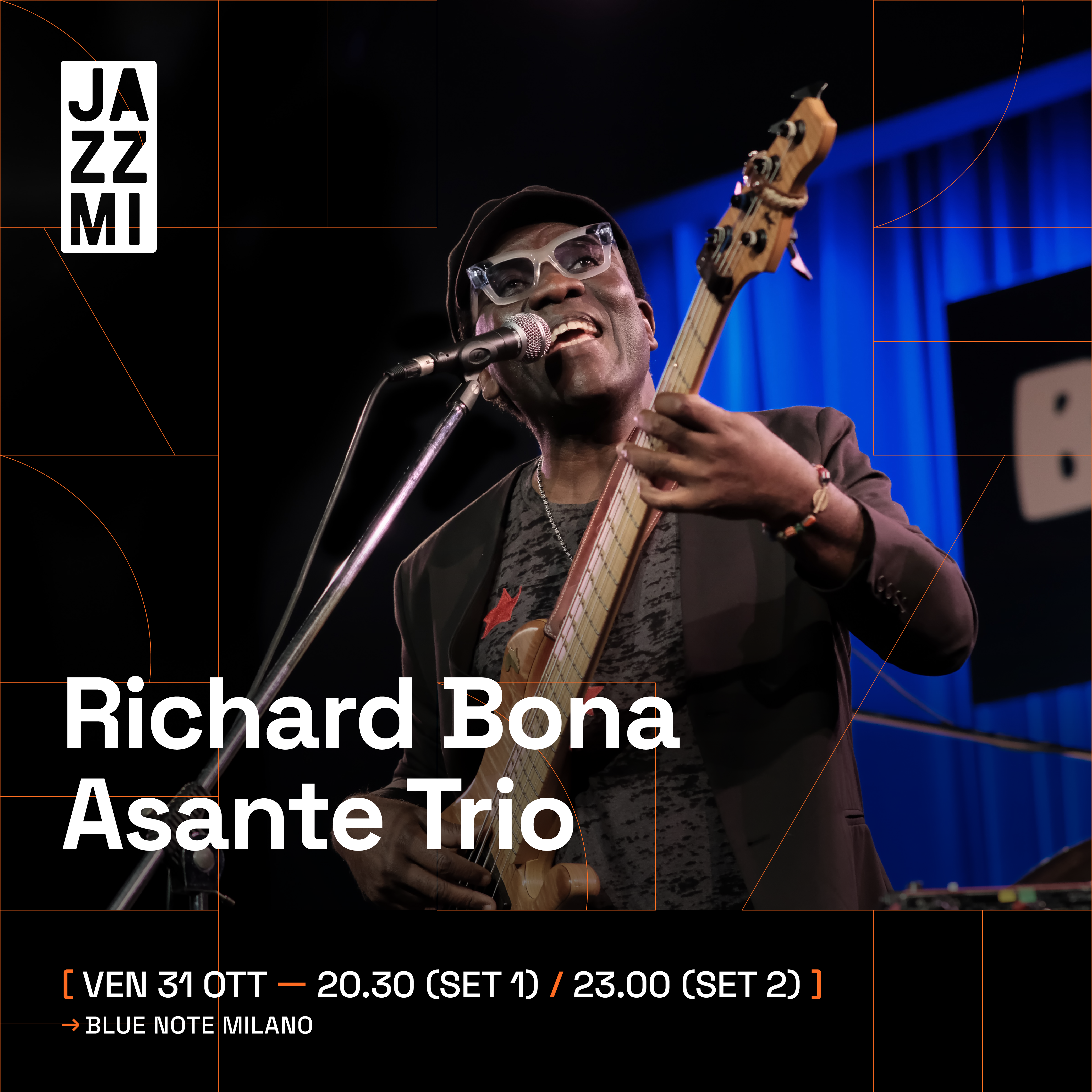JAZZMI 2025: Richard Bona Asante Trio 31/10/2025 20.30